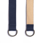 Dual Style Delight: The Reversible Belt in Blue and Khaki