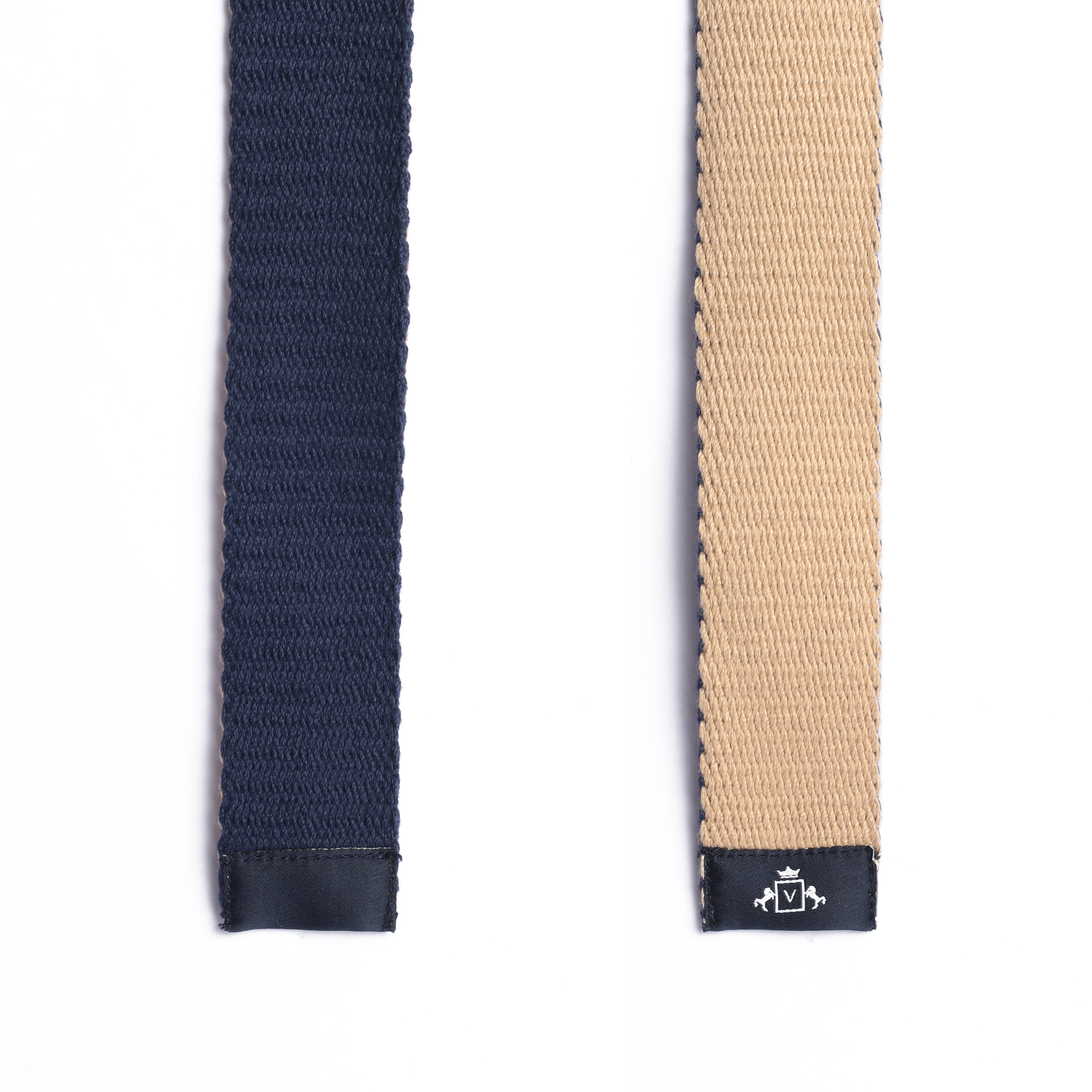 Dual Style Delight: The Reversible Belt in Blue and Khaki