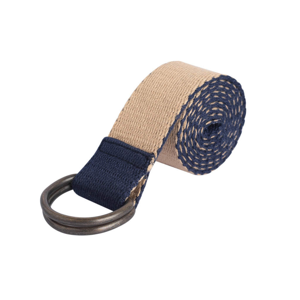 Dual Style Delight: The Reversible Belt in Blue and Khaki