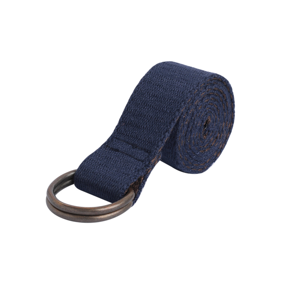 Versatile Elegance: Reversible Solid Belt in Blue and Brown