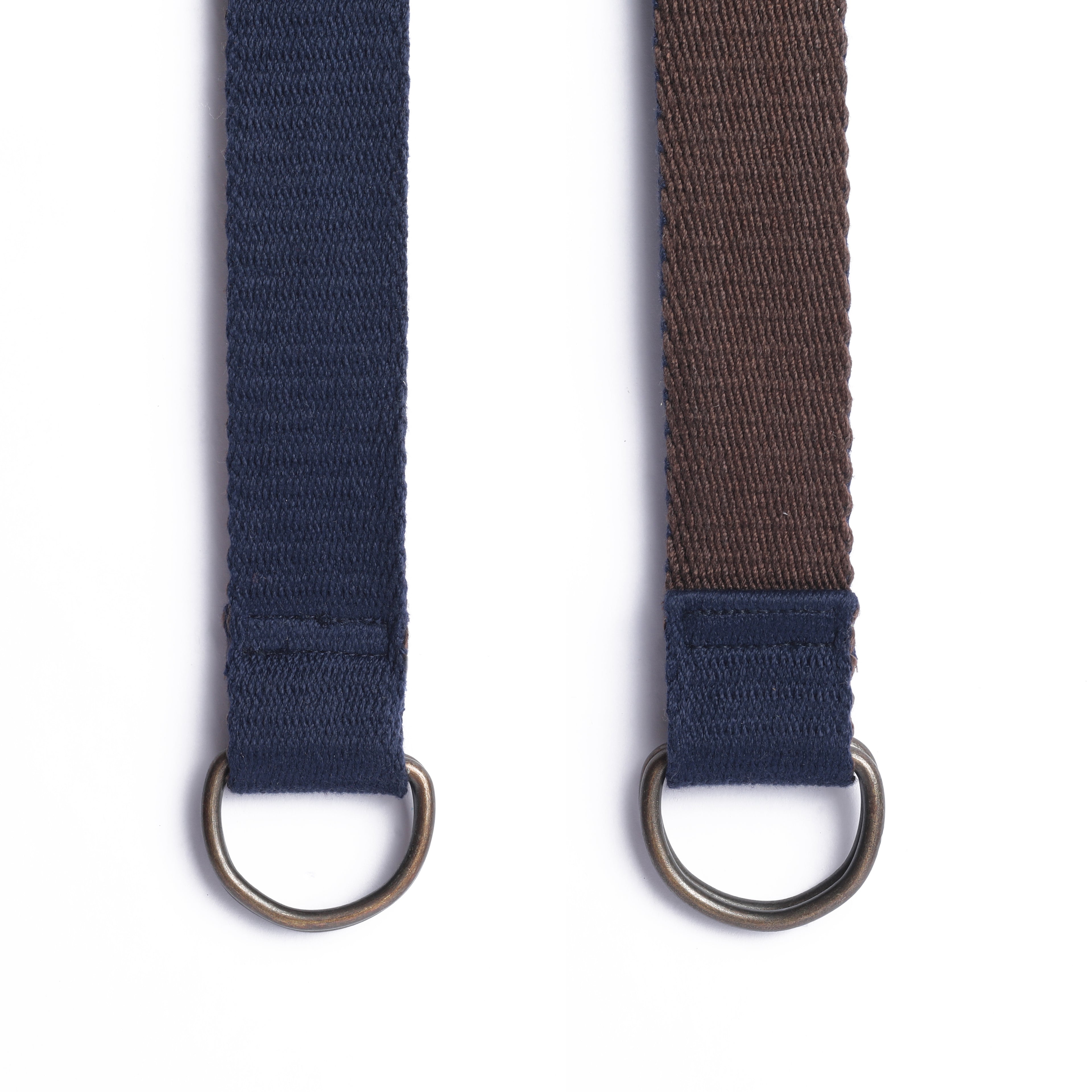 Versatile Elegance: Reversible Solid Belt in Blue and Brown