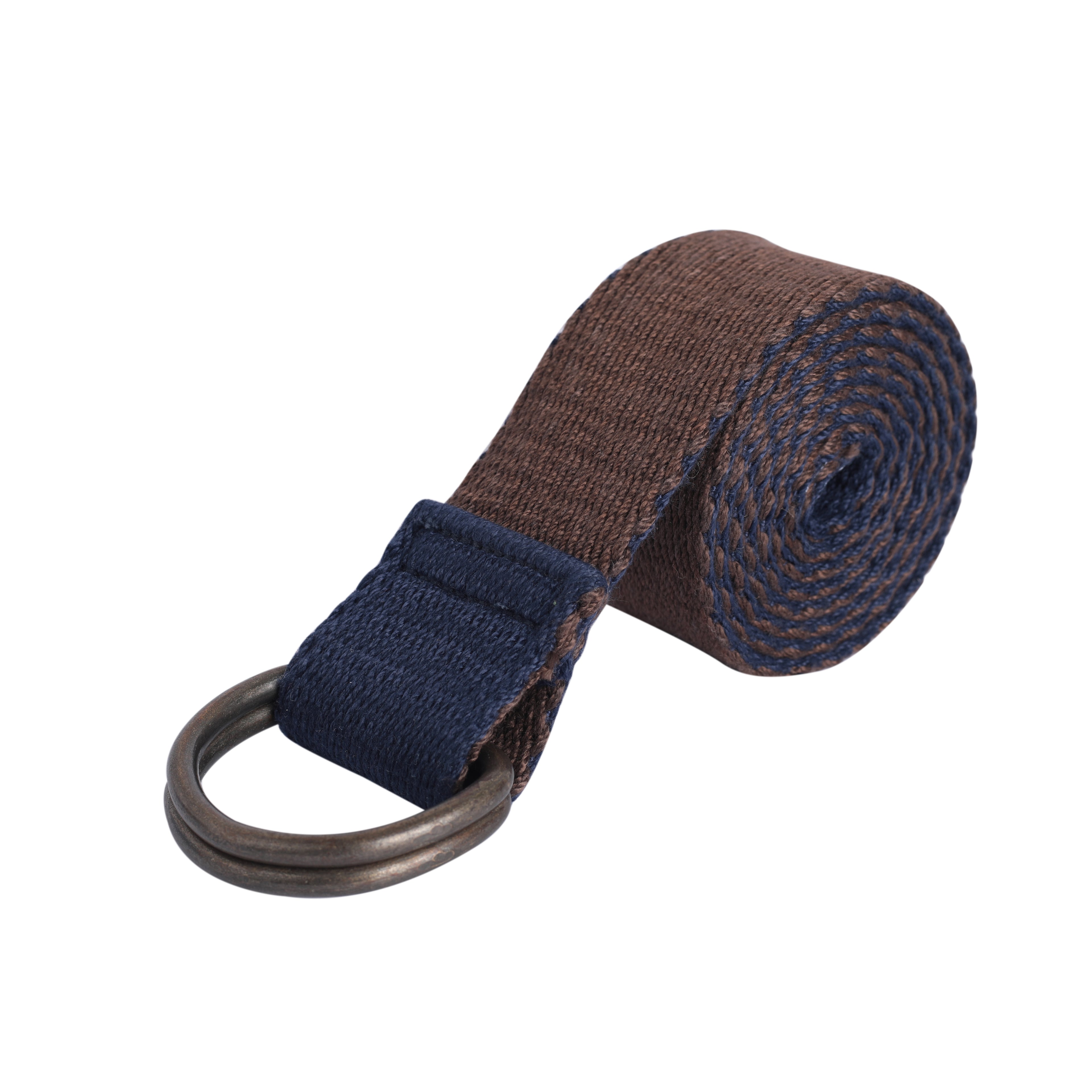 Versatile Elegance: Reversible Solid Belt in Blue and Brown