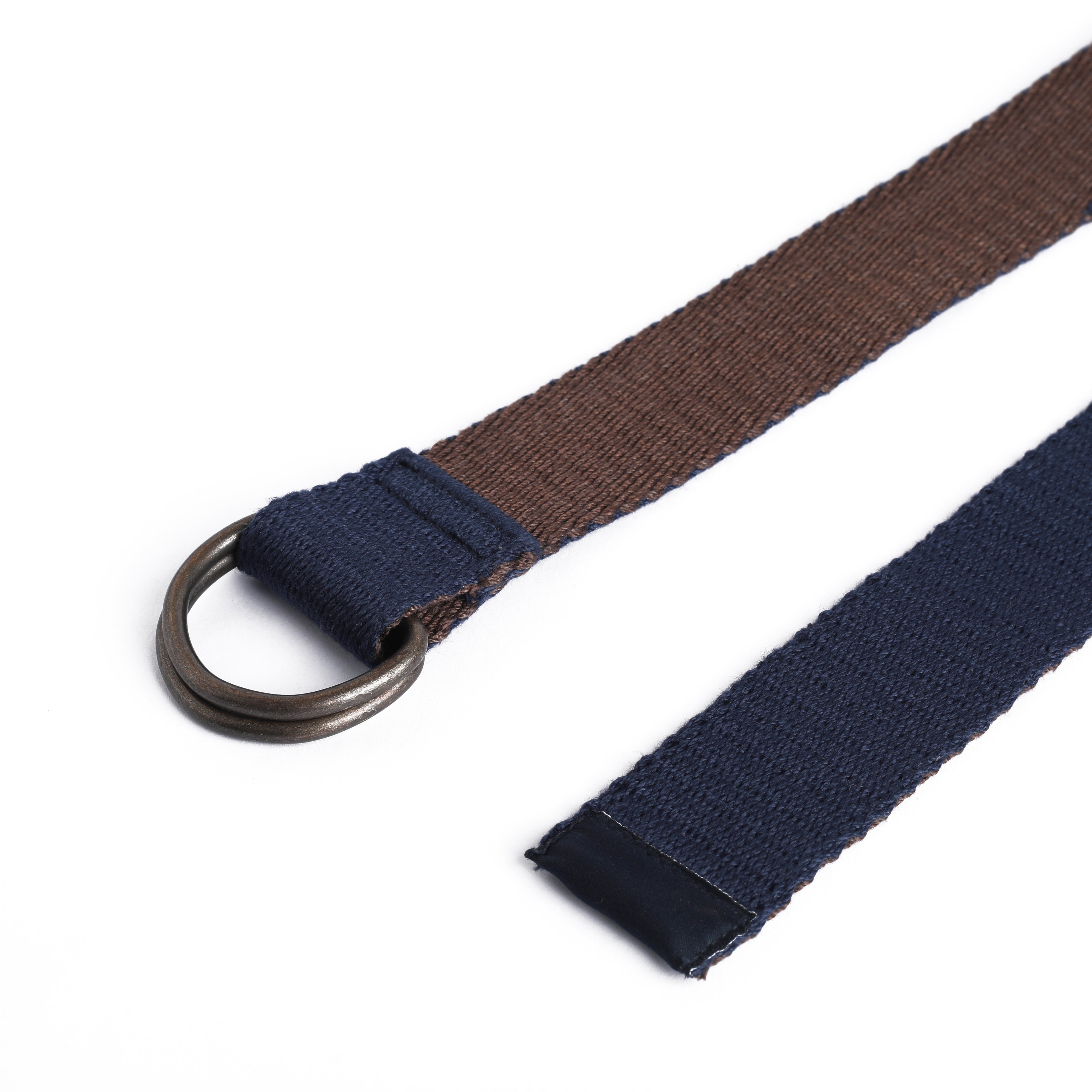 Versatile Elegance: Reversible Solid Belt in Blue and Brown