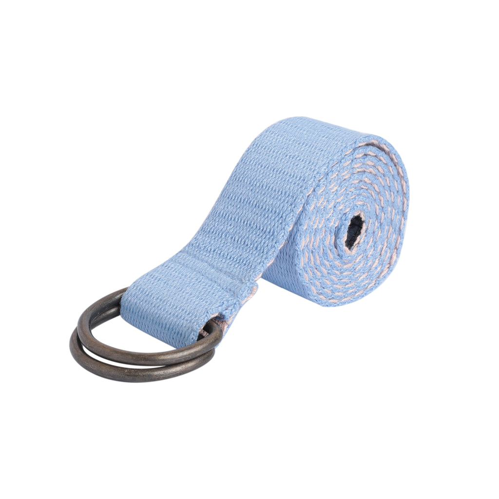 Seamless Transition: Reversible Solid Belt in Sky and Peach