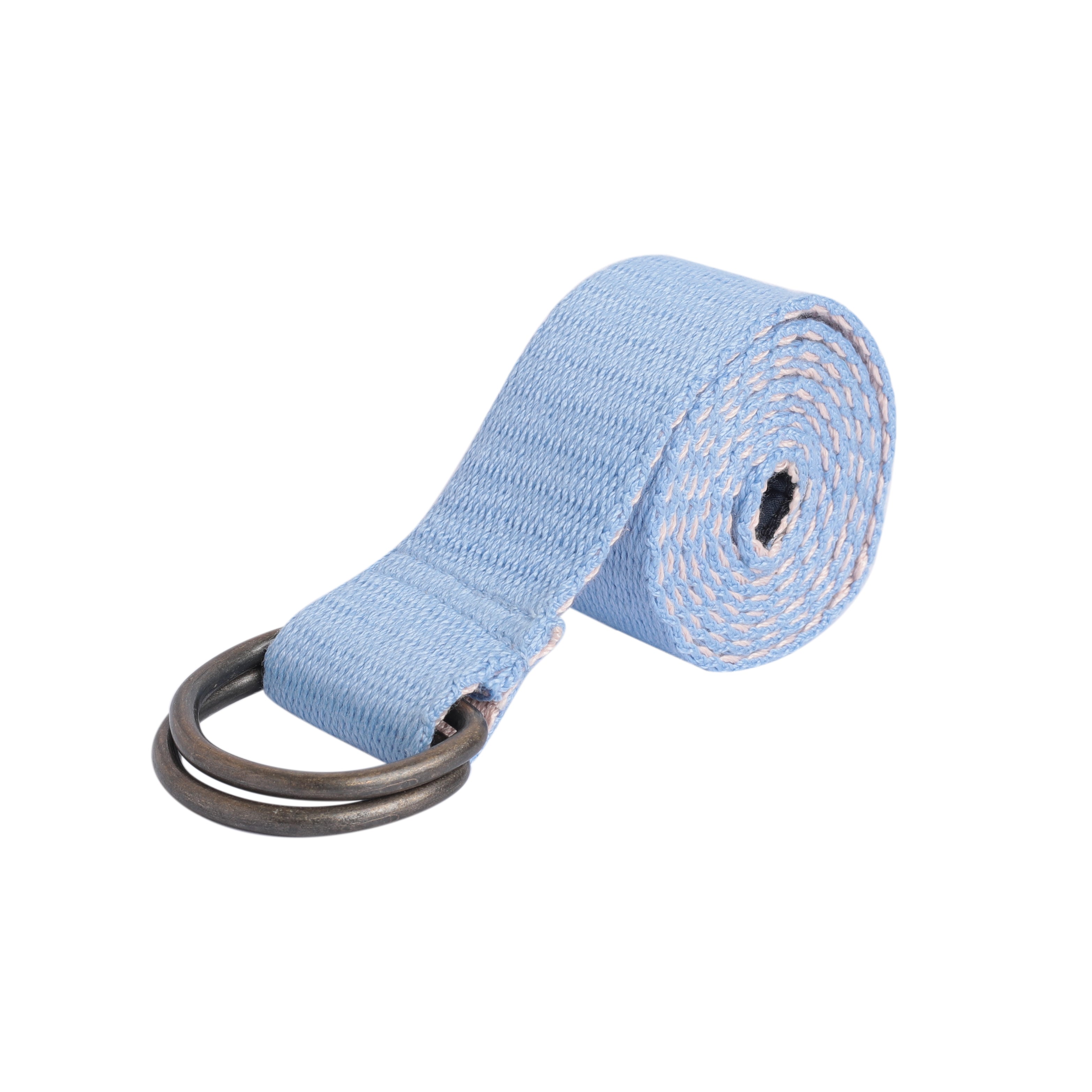 Seamless Transition: Reversible Solid Belt in Sky and Peach