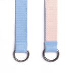 Seamless Transition: Reversible Solid Belt in Sky and Peach