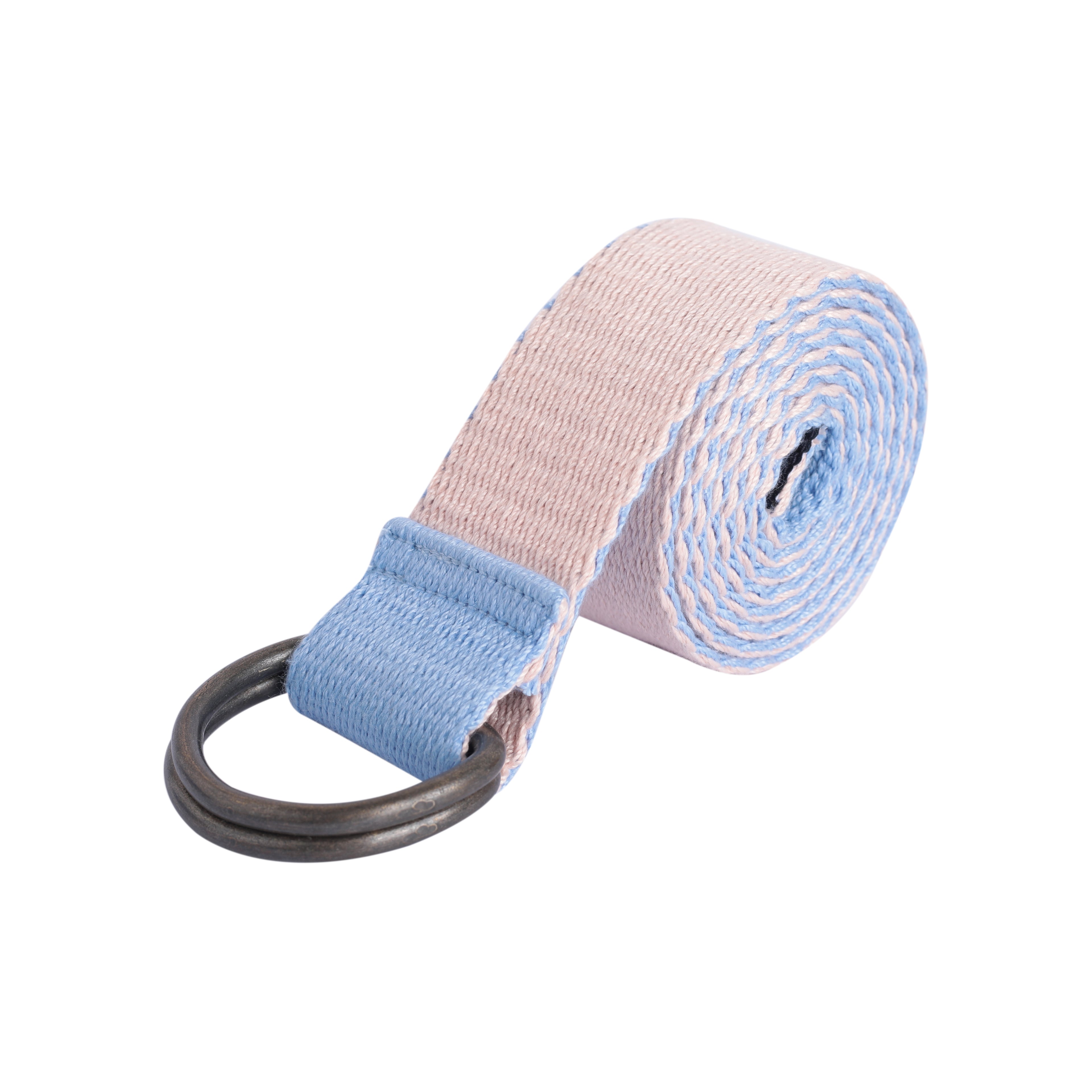 Seamless Transition: Reversible Solid Belt in Sky and Peach