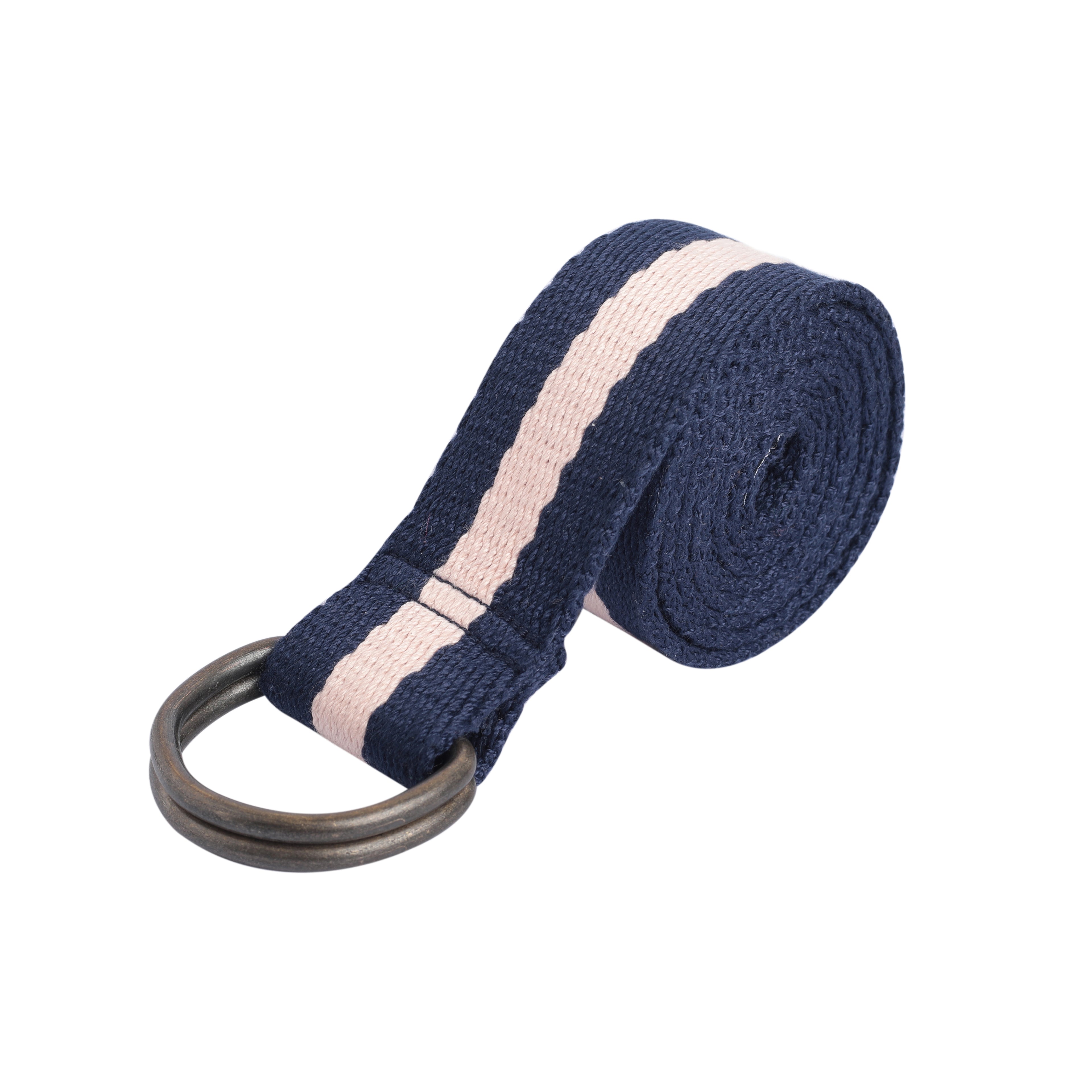 The Essential Striped Belt Duo in Blue and Peach