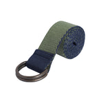 Belted Versatility: Solid Color Reversible in Blue and Green