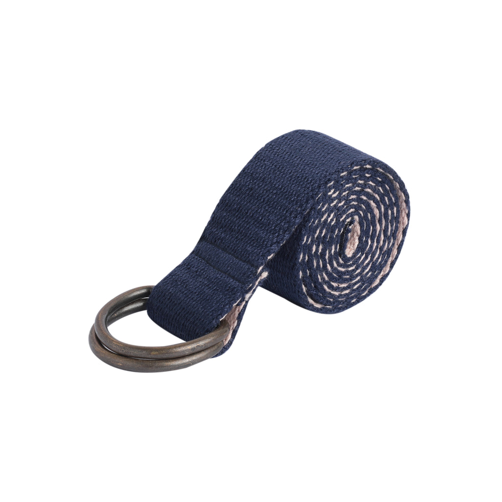 Effortless Style: Dual-Sided Reversible Belt in Blue and Peach