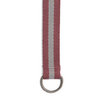 Striped Elegance Belt in Rust and Grey