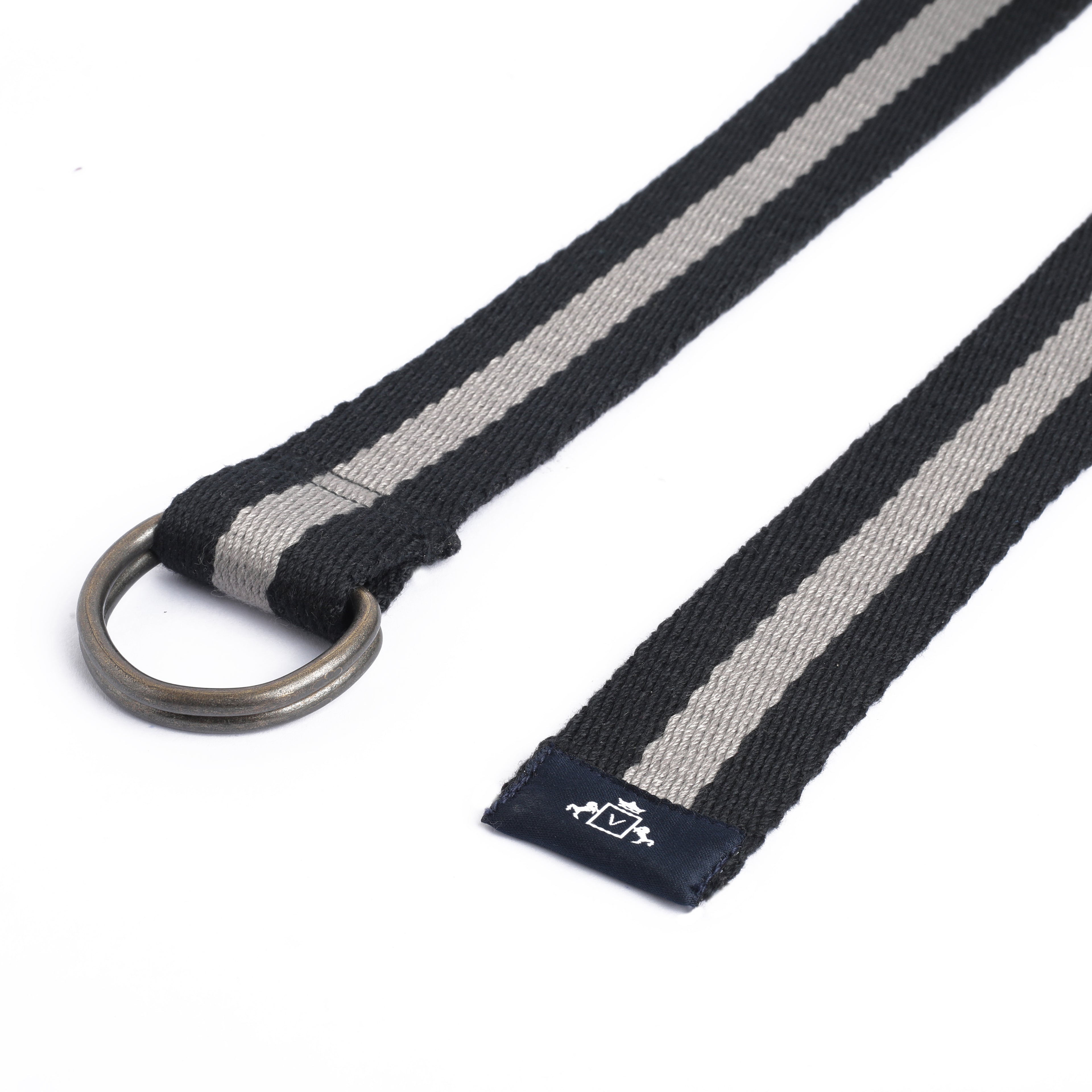 Everyday Stripes Belt in Black and Grey