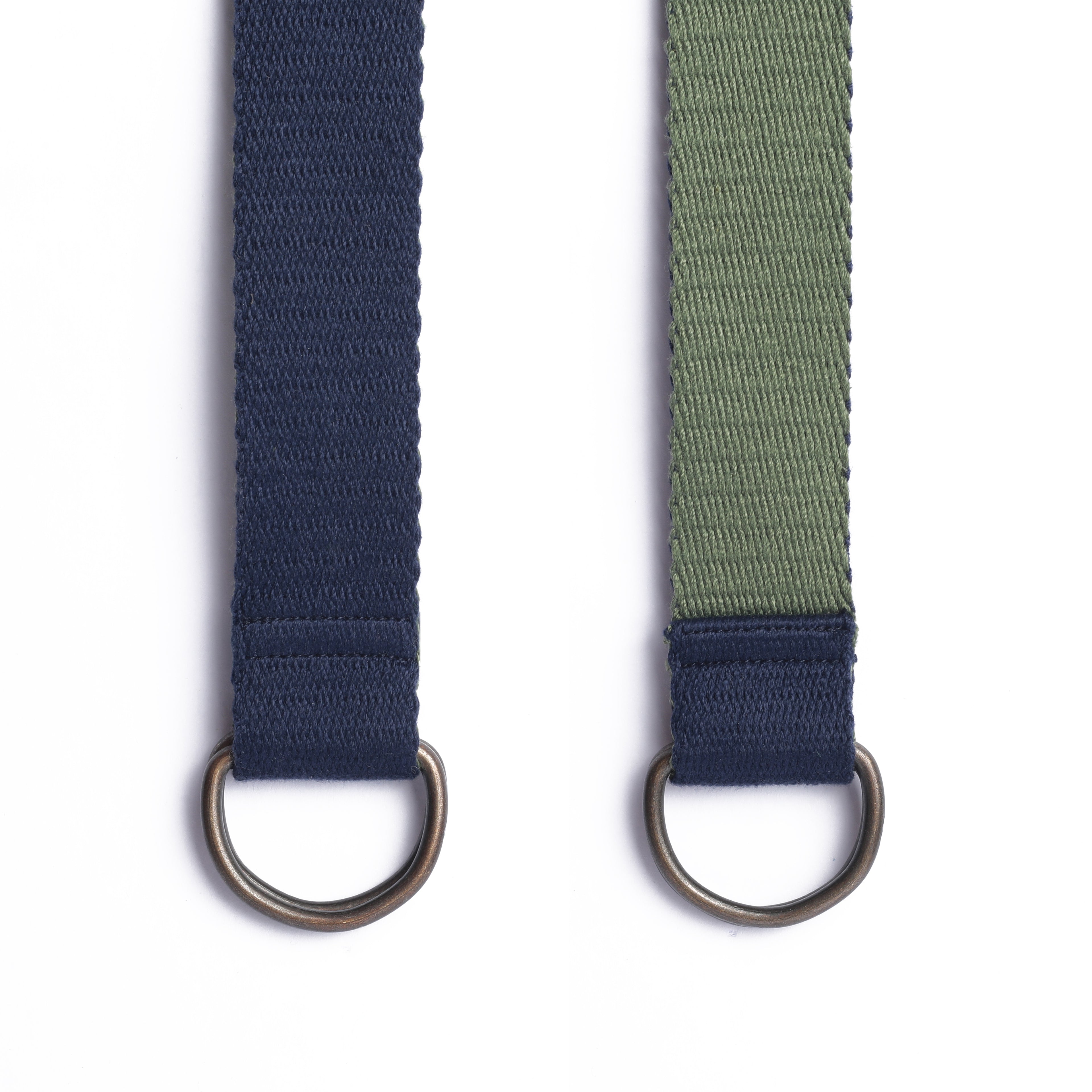 Belted Versatility: Solid Color Reversible in Blue and Green