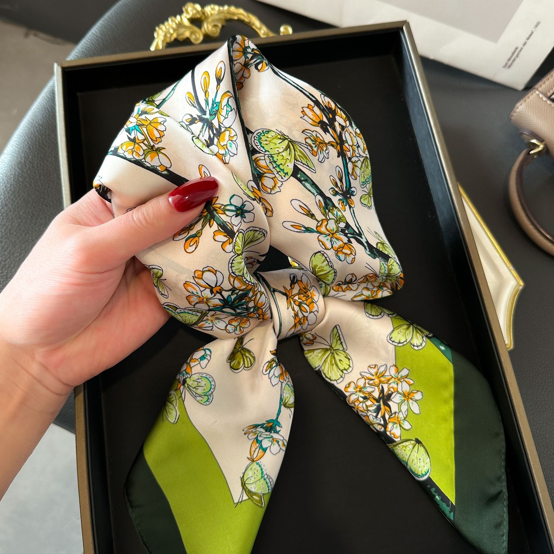 Elegant Drift Fluid Silhouette Scarf