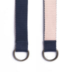 Effortless Style: Dual-Sided Reversible Belt in Blue and Peach