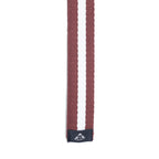 Versatile Stripes Belt in Rust and White
