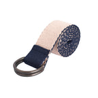Effortless Style: Dual-Sided Reversible Belt in Blue and Peach