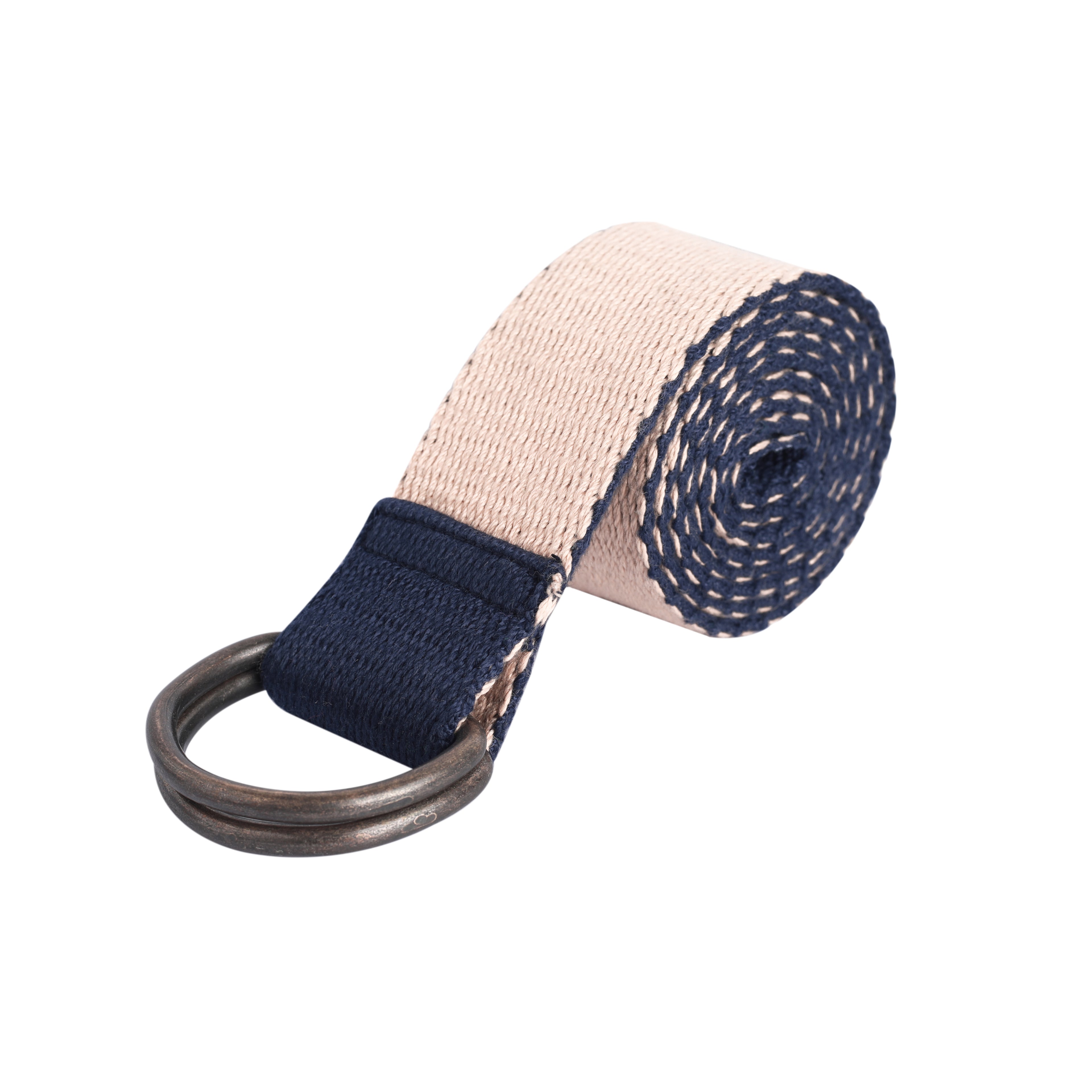 Effortless Style: Dual-Sided Reversible Belt in Blue and Peach