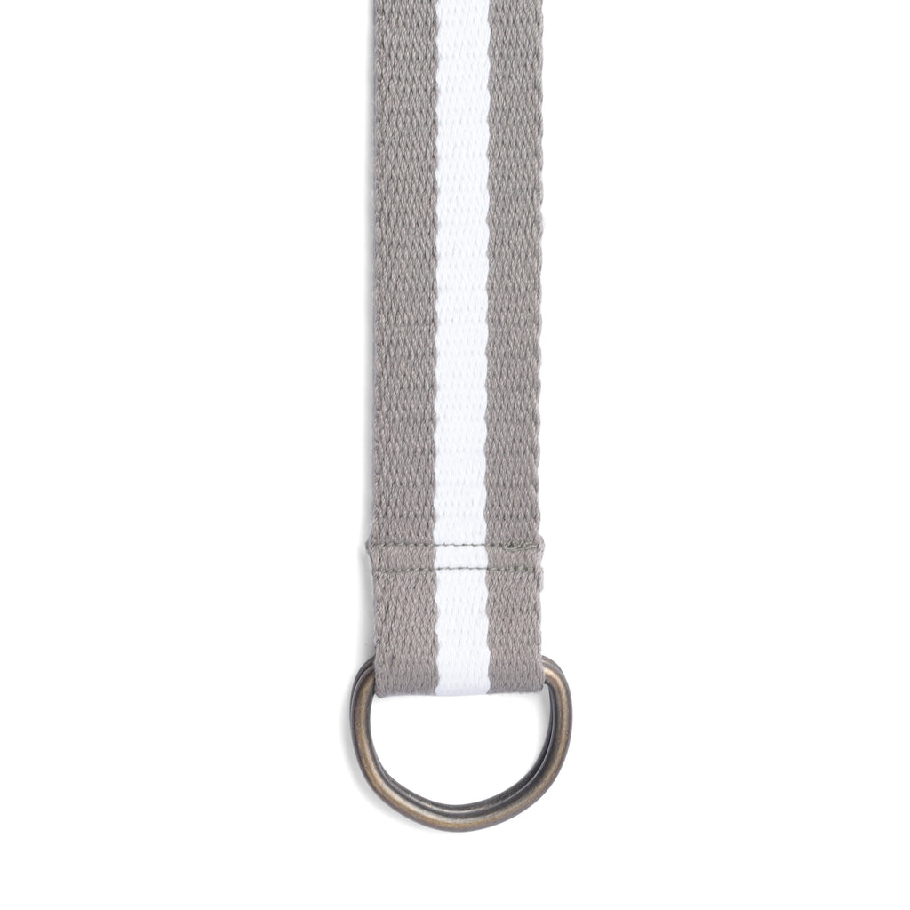 Chic Stripe Belt in Grey and White