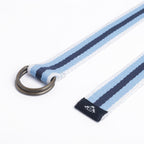 Transformative Stripes Belt in White and Sky