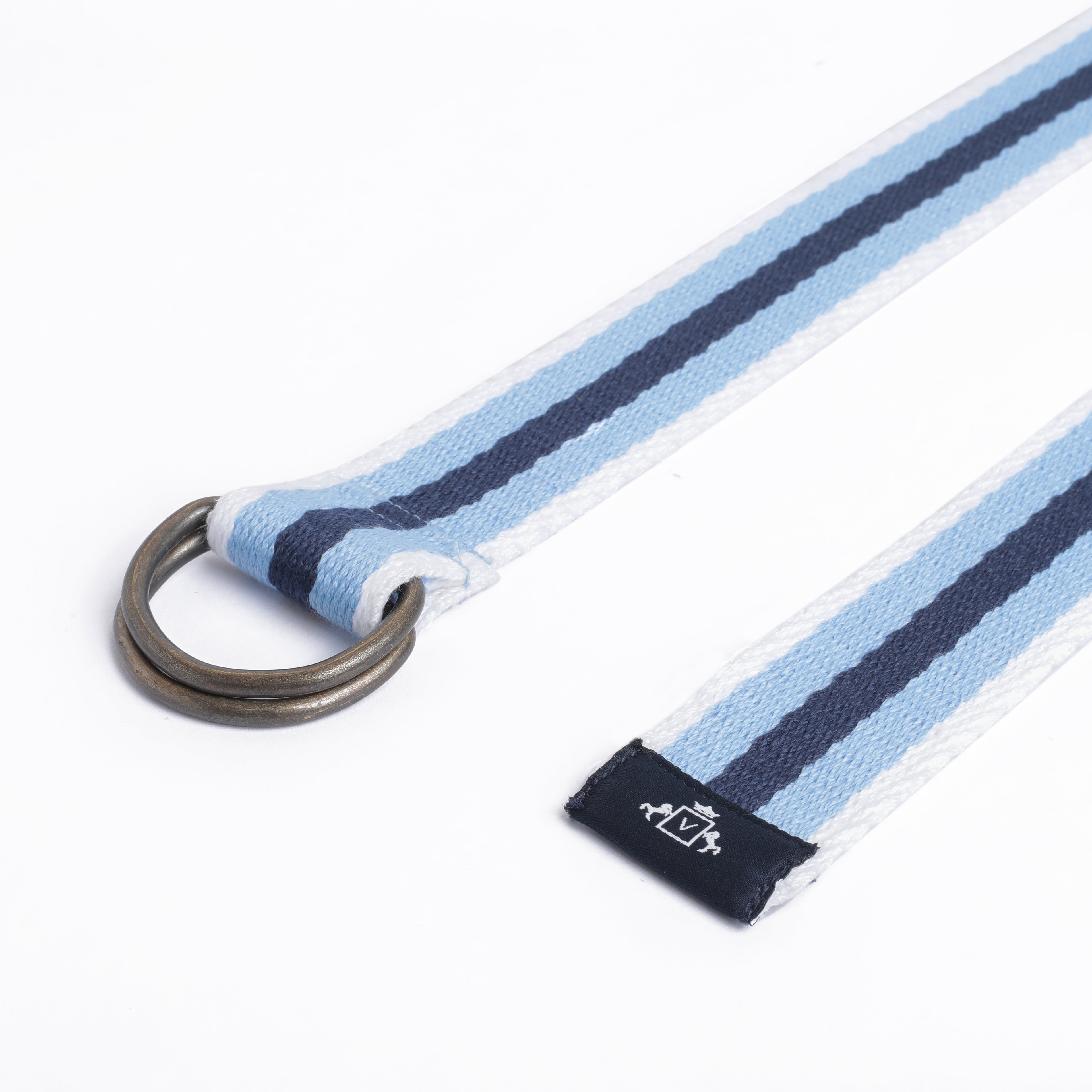 Transformative Stripes Belt in White and Sky