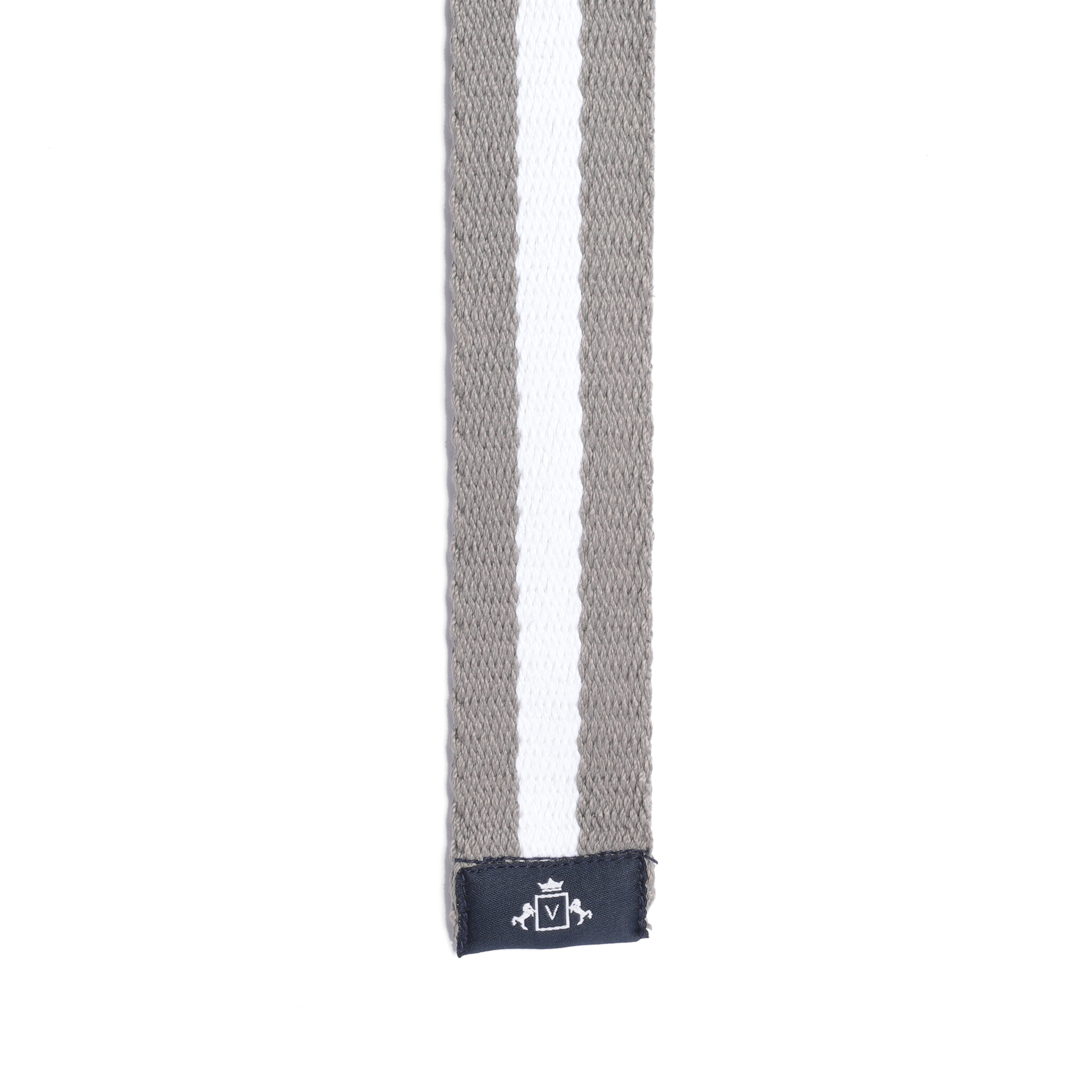 Chic Stripe Belt in Grey and White