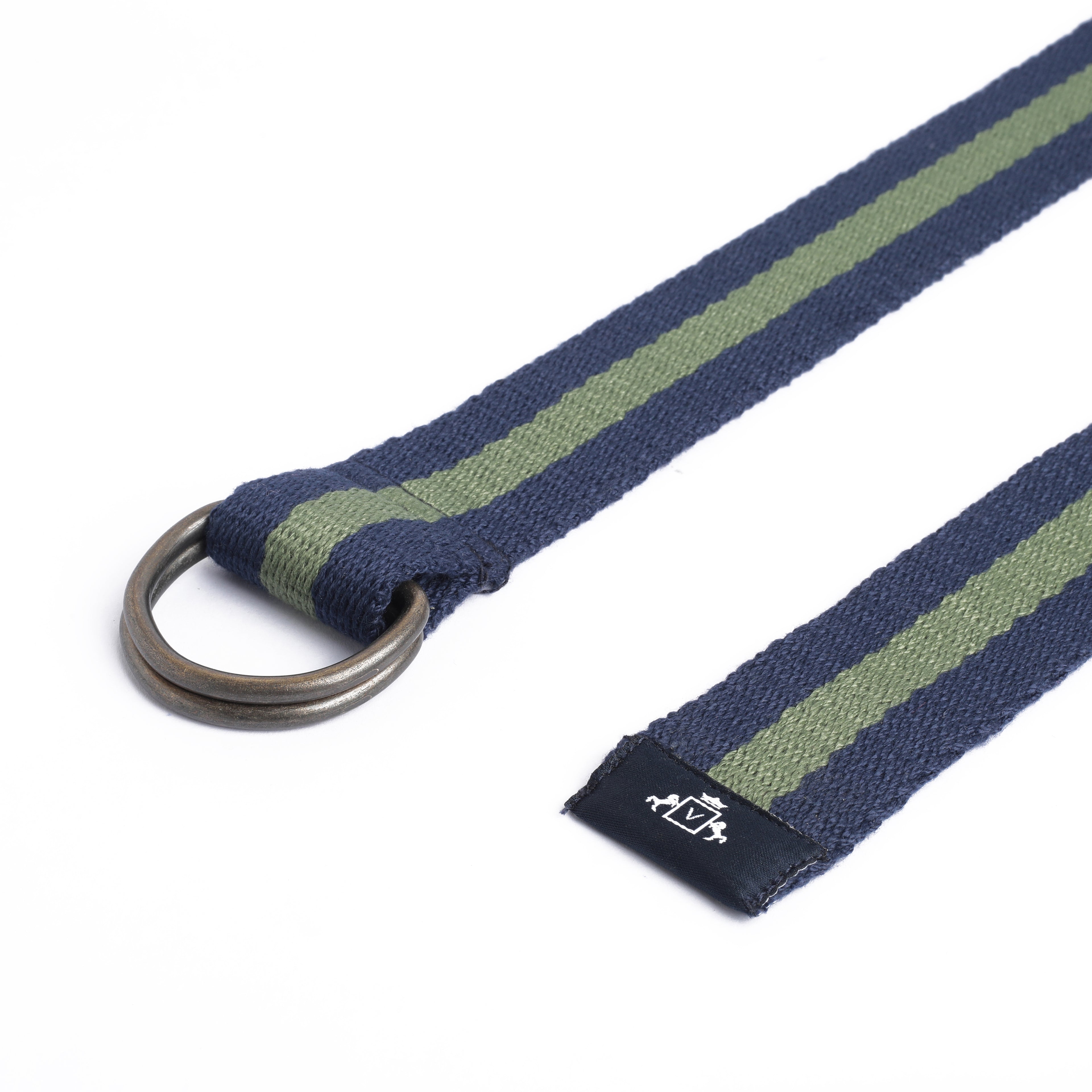 Dynamic Stripes Belt in Blue and Green