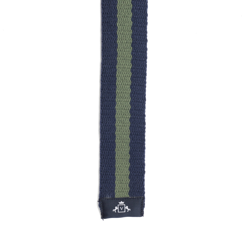 Dynamic Stripes Belt in Blue and Green
