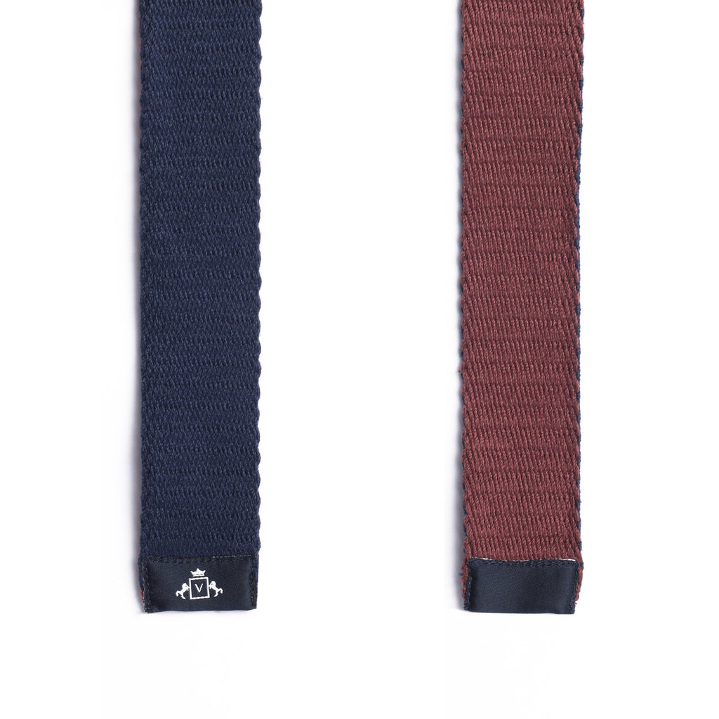 Boldly Versatile: The Reversible Solid Accessory in Blue and Rust