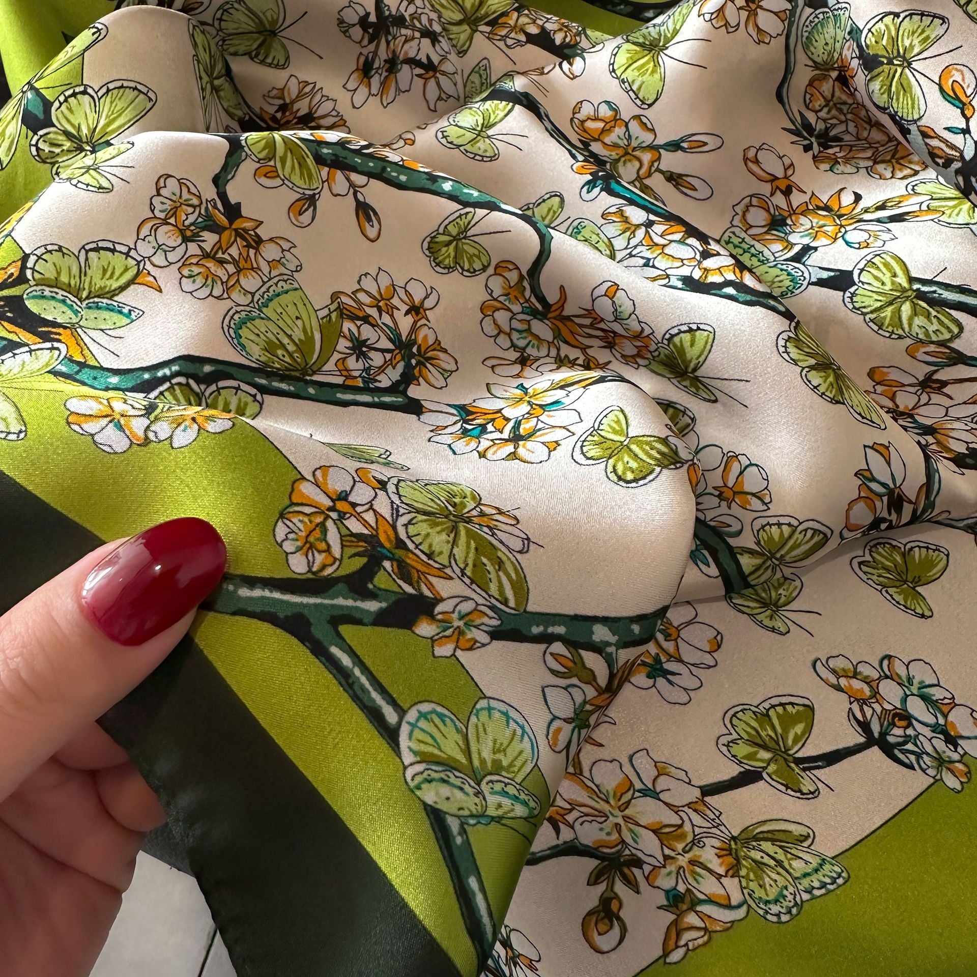 Elegant Drift Fluid Silhouette Scarf