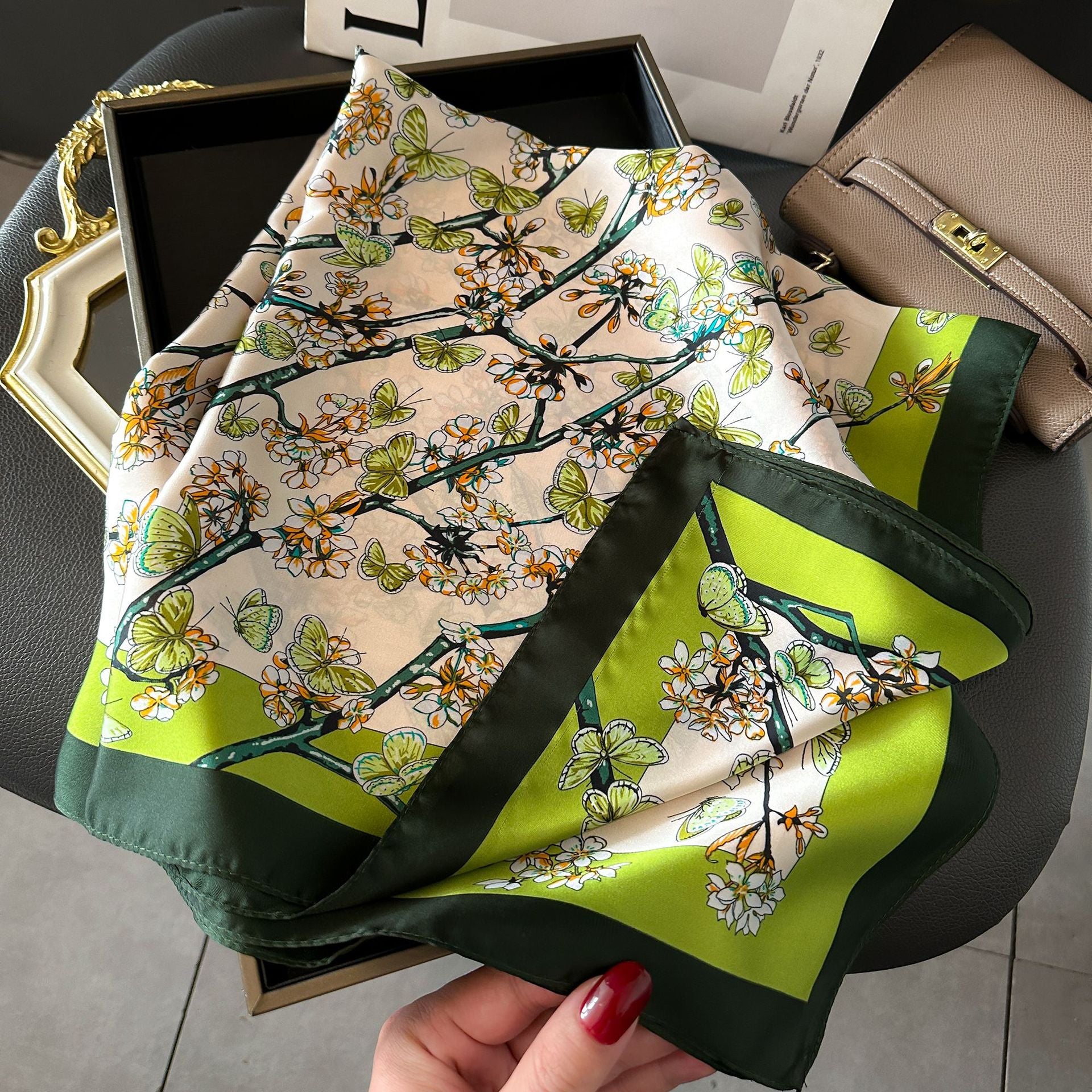 Elegant Drift Fluid Silhouette Scarf