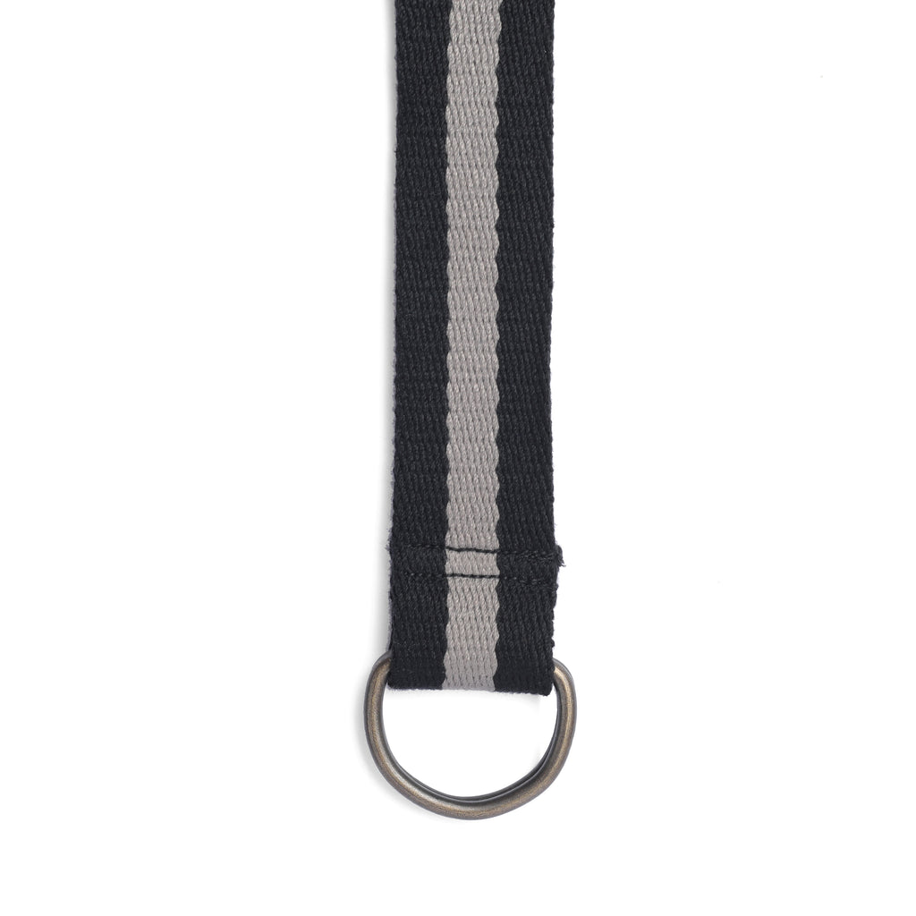 Everyday Stripes Belt in Black and Grey