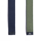 Belted Versatility: Solid Color Reversible in Blue and Green