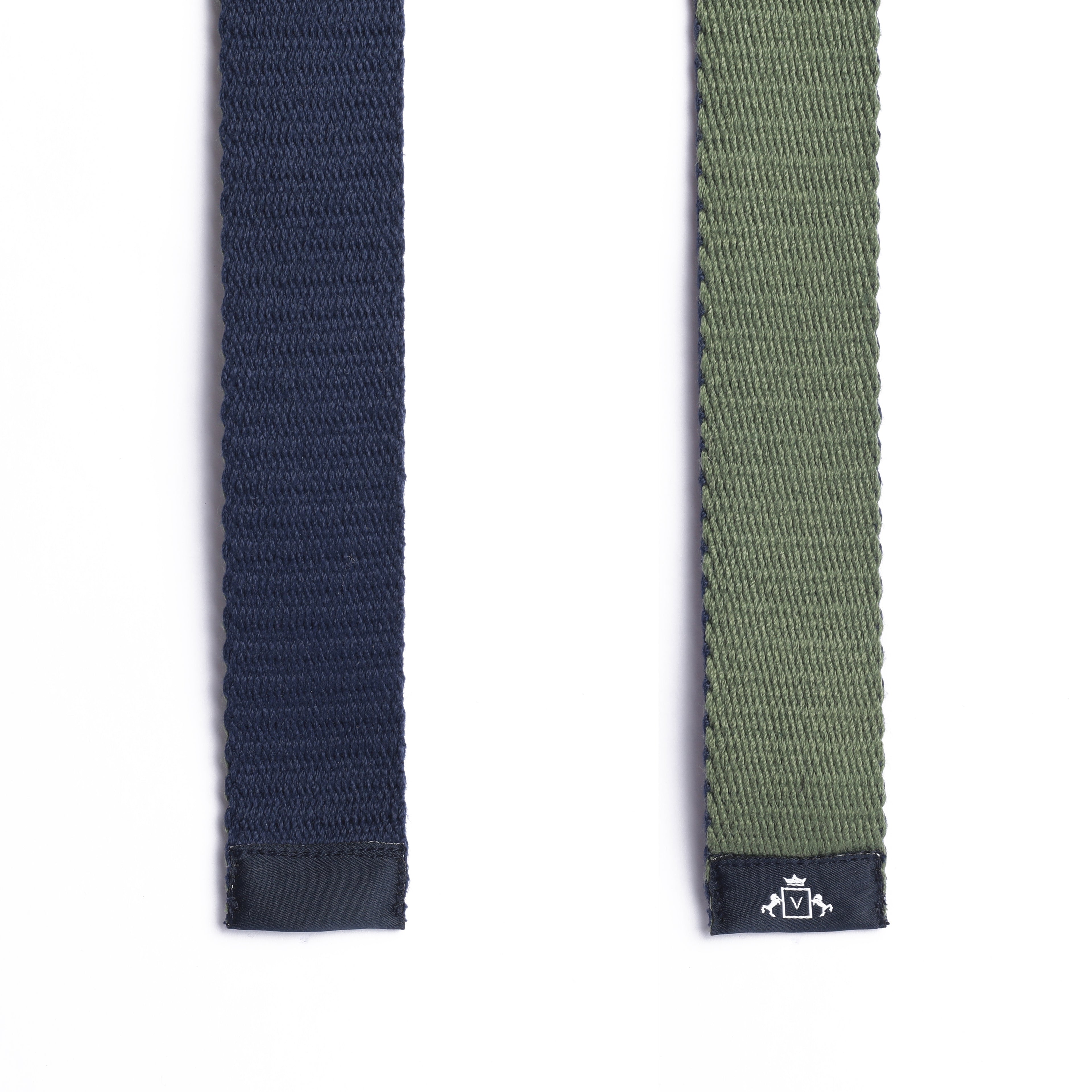 Belted Versatility: Solid Color Reversible in Blue and Green