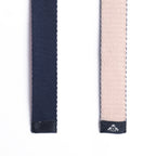 Effortless Style: Dual-Sided Reversible Belt in Blue and Peach